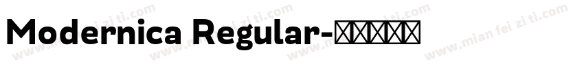 Modernica Regular字体转换